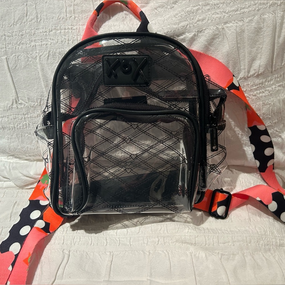 Clear Betsy Johnson backpack